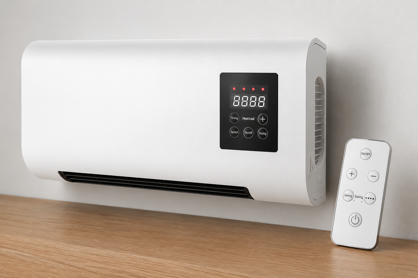 Ventilador y calefactor de 2 en 1