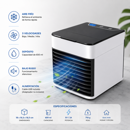 Mini Climatizador Portatil